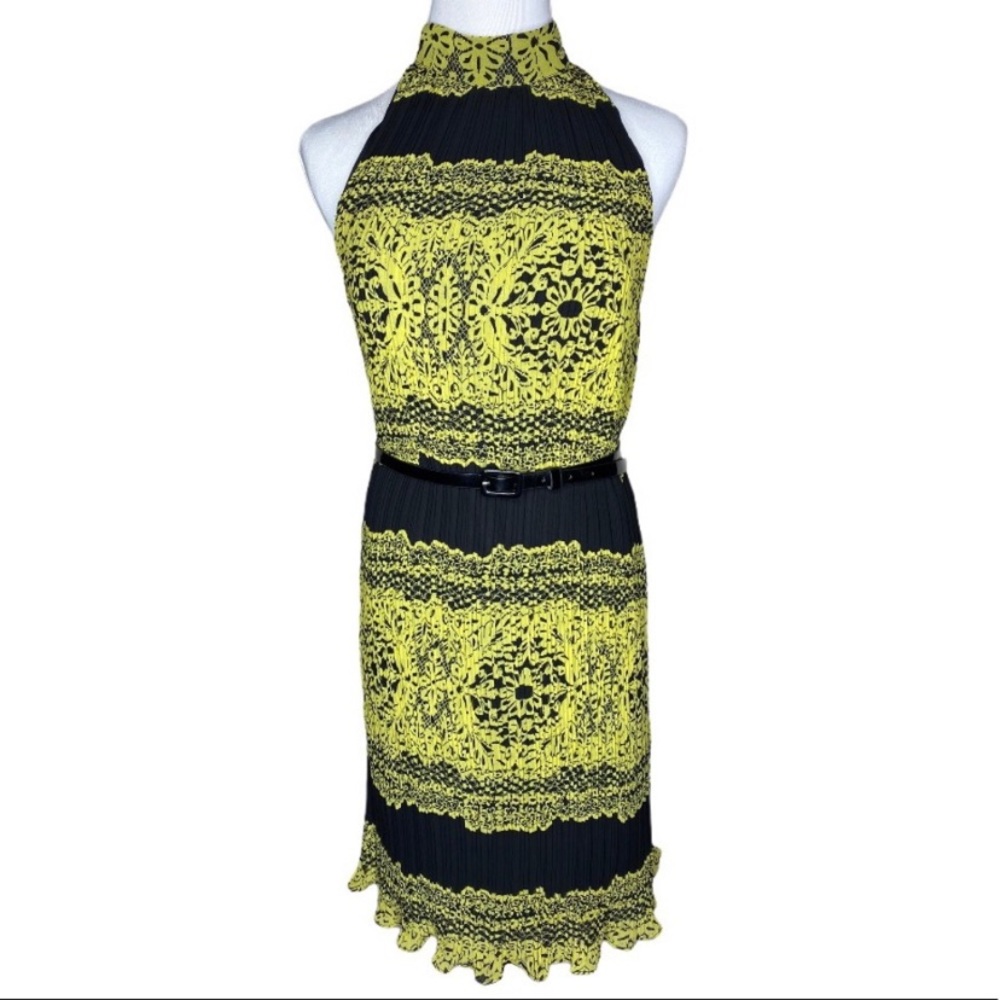 Forever 21 Black and Yellow Mini Dress